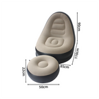 Portable Inflatable Sofa Chair – Foldable Air Lounger for Indoor & Outdoor Relaxation