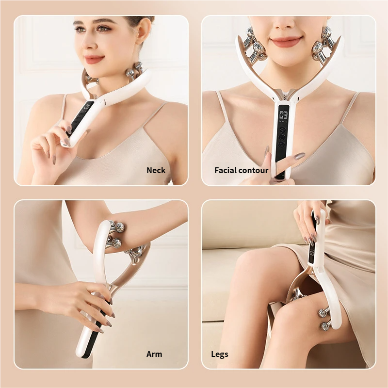 Rechargeable Microcurrent Facial & Neck Lifting Massager