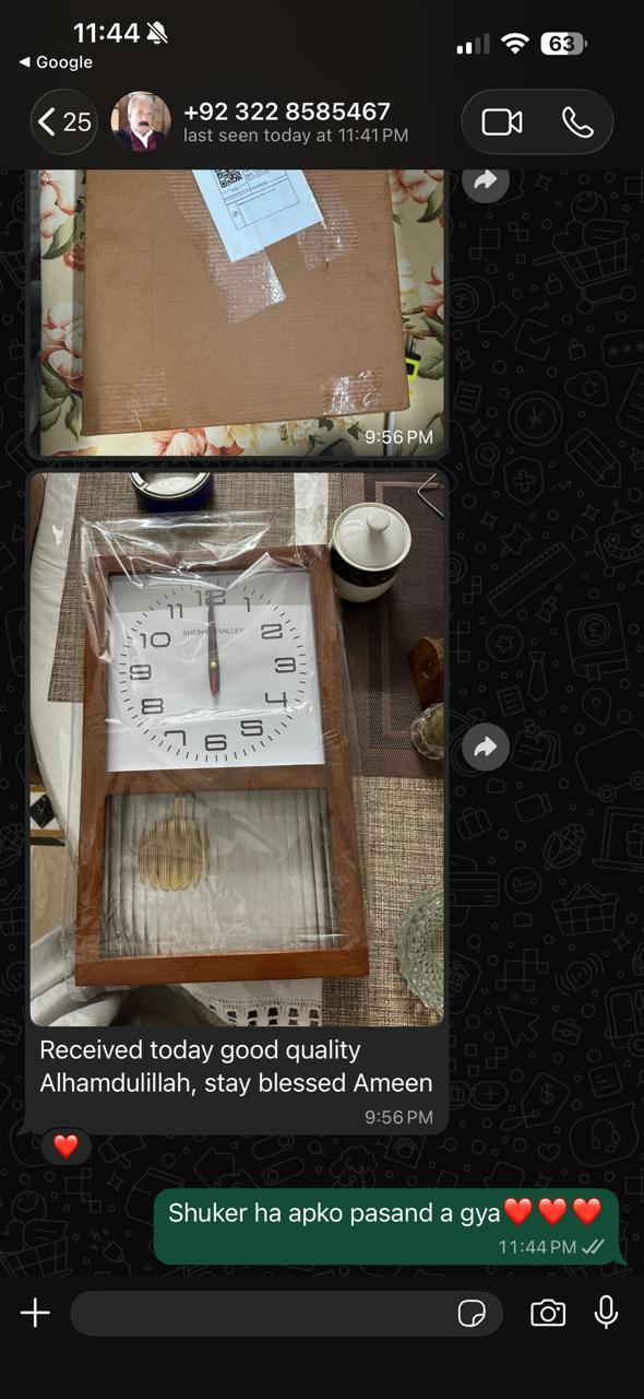 Japanese Natural Wooden Silent Pendulum Clock