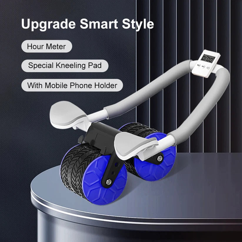 Power Core Ab Roller Kit – Home Gym Fitness Wheel with Digital Timer